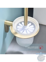 Ершик для унитаза Raglo R300.10.03 (сатин золотой/белый)