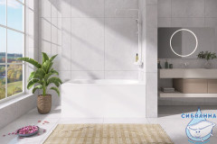 Ванна из искусственного камня ABBER Stein AS9690-1.6-75 белая