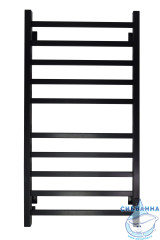Полотенцесушитель электрический Санприз Контур П10 50х100 (черный матовый) (подключение универсальное)