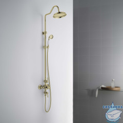 Душевая система Aquatek Классик AQ2563PG (полированное золото)