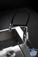 Смеситель для кухни Vincea VKF-115CH (хром/черный)