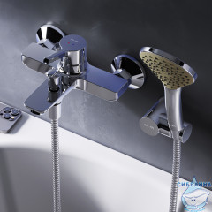 Смеситель для ванны Am.Pm X-Joy S F85B15000 с душевым гарнитуром (хром)