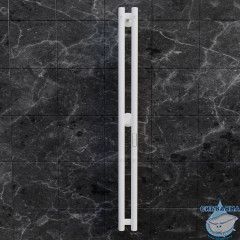 Полотенцесушитель электрический Toni Arti Siena rotondo pulsante 2П 100x1200 белый матовый