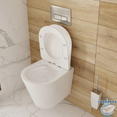 Унитаз подвесной безободковый Iddis Calipso CALRDSEi25 с сиденьем Soft Close (микролифт)