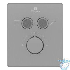 Душевая система Vincea Inspire 300 1 режим VSFW-3I21MT3RGM (вороненая сталь)
