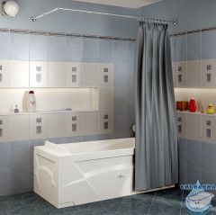 Карниз для ванны 1Marka Г-образный 150х70