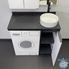 Тумба напольная Comforty Лозанна 100 с раковиной Comforty 35 9111 00-00013800 (белый глянцевый)