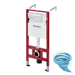 Инсталляция TECEspring Smart L с кнопкой смыва в комплекте с унитазом-биде TECEspring c сиденьем Soft close (микролифт) S955797