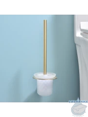 Ершик для унитаза Raglo R300.10.03 (сатин золотой/белый)