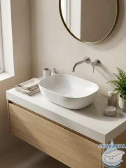  Раковина на столешницу 46 см Ceramicanova Element CN6009MW (белый матовый)