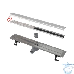 Дренажный трап для душа Alcaplast APZ13-DOUBLE9-850 85 см с решеткой (хром) 