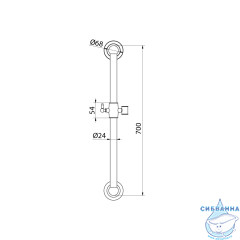 Душевая штанга Iddis Oldie OLD70BRi17