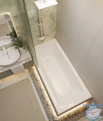 Чугунная ванна Универсал Бриз 170х75 с ножками