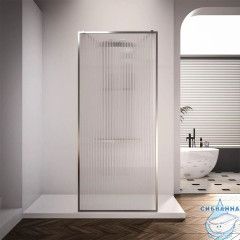 Walk-in Veconi Korato 120 профиль хром, стекло рифленое KR90F-120-08-C4