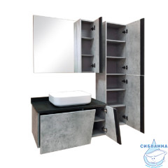 Тумба подвесная Comforty Эдинбург 90 бетон светлый с раковиной Comforty Y9378