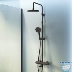Душевая система Am.Pm X-Joy 230 1 режим F0785A522 (черный матовый)