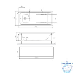 Панель фронтальная AM.PM GEM W90A-150-070W-P1
