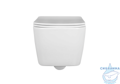 Унитаз подвесной безободковый Aquatek Либра  AQ1148N-00 с сиденьем Soft Close (микролифт)