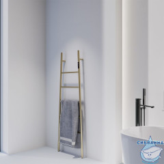 Полотенцесушитель электрический ABBER Treppe AH4705G золото матовое
