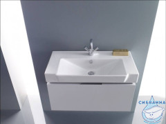 Тумба Jacob Delafon Reve 97 белый с раковиной Reve 100