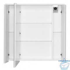 Шкаф-зеркало Roca Ronda 80 бетон/белый