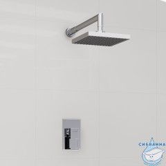 Встраиваемый комплект для душа с верхней душевой насадкой A12528