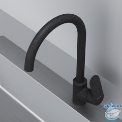 Смеситель для кухни AM.PM Like F8007122 (черный матовый)