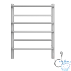 Полотенцесушитель электрический Санприз Евромикс П6 45Х60 (белый матовый) (подключение универсальное)