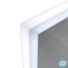 Зеркало Iddis Brick 80 см, белый