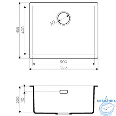 Кухонная мойка Omoikiri Yamakawa 55-U/I-GR 4993777