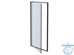 Дверь в нишу Aquatek AQ ARI PI 10020BL 100x200 профиль черный, стекло прозрачное