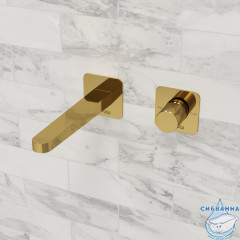 Встраиваемый смеситель для раковины Wasserkraft Ems A7651.305 (золото глянцевое)