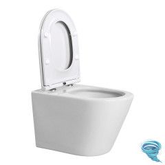 Унитаз подвесной безободковый Aquatek Вега AQ1904T-00 с сиденьем Soft Close (микролифт)
