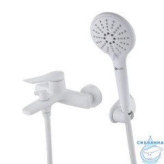 Смеситель для ванны Lemark Bronx LM3714MW (белый матовый)