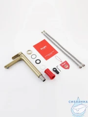 Смеситель для раковины Raglo R03.15.03 (сатин золотой)