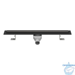 Дренажный трап для душа MCH Slim Line CH 1200 SLC Black с решеткой