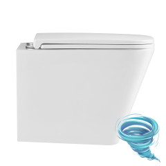 Унитаз подвесной безободковый Lemark Florex 9614001 с сиденьем быстросъемным Soft Close (микролифт)