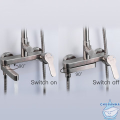 Душевая система Gappo G2499-30 260 1 режим (сатин)