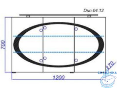 Шкаф-зеркало Aqwella Dune 120 белый DUN0412