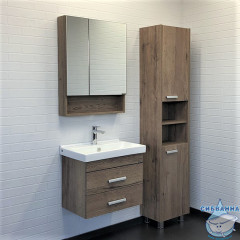 Тумба Comforty Никосия 60 дуб темный с раковиной Comforty 60 00-00008853