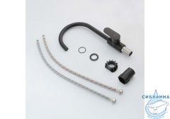 Смеситель для кухни Aquatek Ника AQ1882MB (черный матовый)