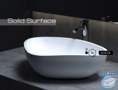 Раковина на столешницу 56 см Salini Gloria 306S (материал solix, белый матовый)