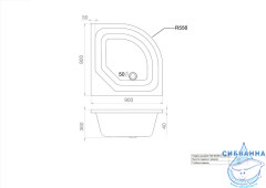 Акриловый поддон Triton 90x90 Щ0000014179