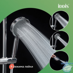 Лейка для душа, хром, Aiger, IDDIS, AIG4FC0i18