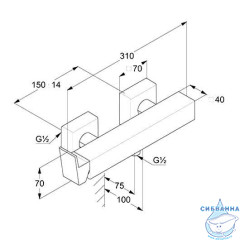 Смеситель для душа Kludi Decus 54831N075 (брашированное золото)