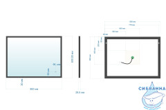 Зеркало ABBER See 80 AG6110SCL-0.8