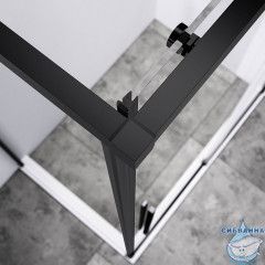 Душевое ограждение Vincea Слим-н 110x90 профиль черный, стекло прозрачное VSR-4SN9011CLB