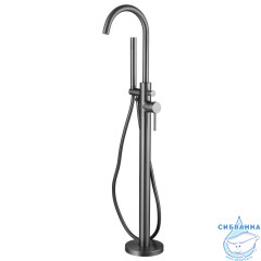 Смеситель ABBER Wasser Kreis AF8115NGN напольный для ванны, оружейная сталь