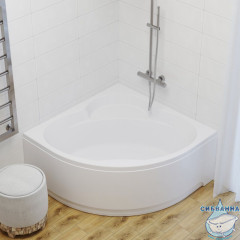 Акриловая ванна Тритон Троя 150х150 с каркасом