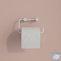 Держатель для туалетной бумаги без крышки, сплав металлов, Petite, белый матовый, IDDIS, PETWT00i43